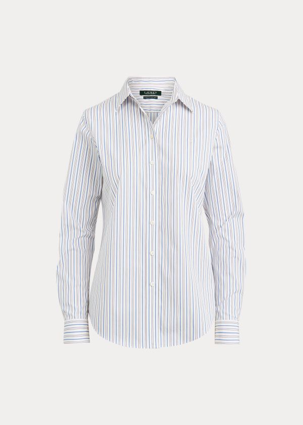 Women's Ralph Lauren Easy Care Striped Shirts | 158924XTO